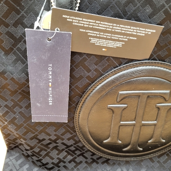 Tommy Hilfiger Black Tote Bag, NWT - Picture 3 of 5